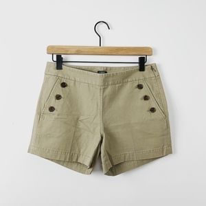 J. Crew Flat Front Khaki Shorts